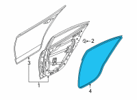 OEM 2021 Hyundai Elantra W/STRIP Assembly-RR Dr Side LH Diagram - 83130-AB000