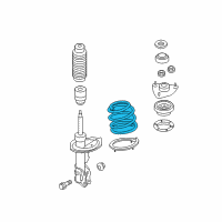 OEM 2012 Kia Forte Front Coil Spring Diagram - 546301M121DS