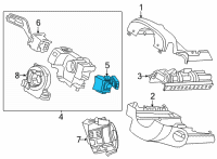 OEM 2022 Ford Maverick SWITCH ASY Diagram - NZ6Z-17A553-AA