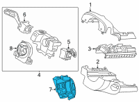 OEM 2020 Ford Explorer Power Switch Diagram - H1BZ-11572-A