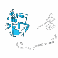 OEM Pontiac Bonneville Compressor Asm, Auto Level Control Air Diagram - 12494811