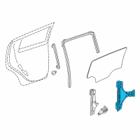 OEM 2020 Chevrolet Spark Window Regulator Diagram - 42389910