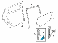 OEM 2020 Chevrolet Spark Window Motor Diagram - 95392032