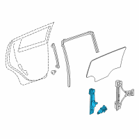 OEM 2019 Chevrolet Spark Window Regulator Diagram - 42439350