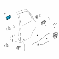 OEM 2000 Saturn LS2 Handle Asm, Rear Side Door Inside *Medium Duty Dark.Pewter Diagram - 22674234