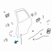 OEM Saturn Link Asm, Rear Side Door Check Diagram - 22676993