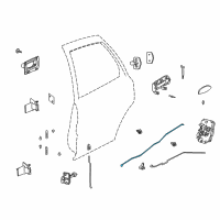 OEM Saturn LW300 Rod-Rear Side Door Locking Rod Bellcrank Diagram - 24426740