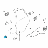 OEM 2002 Saturn L200 Hinge Asm, Rear Side Door Lower Diagram - 21019727