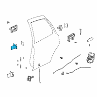 OEM 2002 Saturn L200 Hinge Asm, Rear Side Door Upper Diagram - 21019729