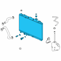 OEM Honda Accord Radiator Diagram - 19010-6B2-A01