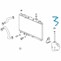 OEM 2021 Honda Accord Hose, Reserve Tank (B) Diagram - 19104-6A0-A01