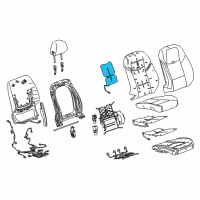 OEM 2019 Cadillac ATS Seat Back Heater Diagram - 22826930