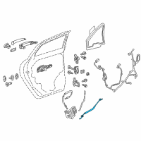 OEM 2022 Cadillac XT5 Lock Cable Diagram - 23331856