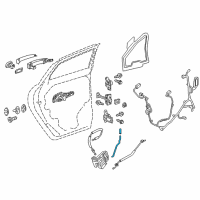 OEM Cadillac XT5 Lock Rod Diagram - 23422480