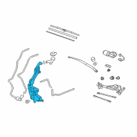 OEM 2009 Honda CR-V Tank, Washer (2.5L FR.-RR.) Diagram - 76841-SXS-A01