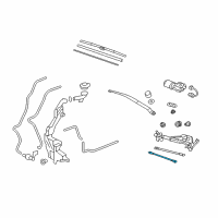 OEM 2009 Honda CR-V Rod Unit B Diagram - 76550-SWA-A01