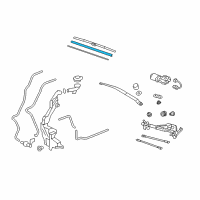 OEM 2010 Honda CR-V Rubber, Blade (425Mm) Diagram - 76632-SWA-J02