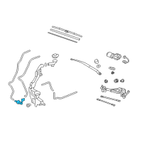 OEM 2017 Honda Fit Motor, Washer (Front/Rear) Diagram - 76806-STK-A01