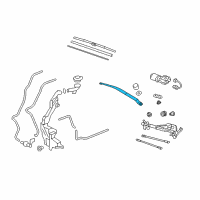 OEM 2009 Honda CR-V Arm, Windshield Wiper (Driver Side) Diagram - 76600-SWA-A01