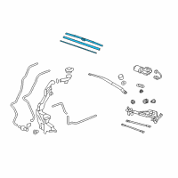 OEM 2011 Honda CR-V Blade, Windshield Wiper (650Mm) Diagram - 76620-SWA-A02