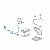 OEM 2010 Cadillac Escalade Positive Cable Diagram - 25899469