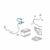 OEM 2013 Cadillac Escalade Positive Cable Diagram - 22758936