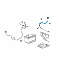 OEM 2013 Cadillac Escalade Cable Asm-Battery Negative Diagram - 22759056