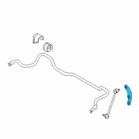 OEM 2001 BMW 525i Left Swing Support Bracket Diagram - 31-35-1-091-987