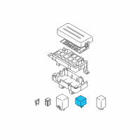 OEM 2004 Chevrolet Aveo Relay Diagram - 96263403