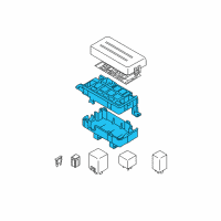 OEM Chevrolet Aveo Box, Relay Diagram - 96539834