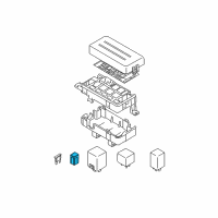 OEM Pontiac G3 Maxi Fuse Diagram - 96377977