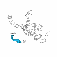 OEM 2016 Lexus NX200t Pipe Sub-Assembly, Turbo Diagram - 15407-36010