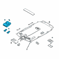 OEM Kia Soul Lamp Assembly-Overhead C Diagram - 92800M6010HGC