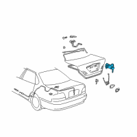 OEM 2003 Toyota Avalon Cylinder & Keys Diagram - 69055-41130