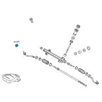 OEM 2022 Hyundai Santa Cruz Nut-Self Locking Diagram - 10225-10007-K