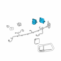 OEM 2014 Chevrolet Malibu Park Assist Control Module Assembly Diagram - 22846442