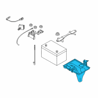 OEM 2006 Infiniti M35 Bracket-Battery Diagram - 64866-EH100