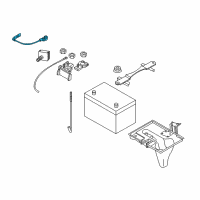 OEM 2010 Infiniti M45 Cable Assy-Battery Earth Diagram - 24080-EH100