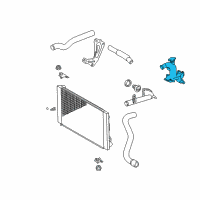 OEM 2007 Toyota Solara Water Outlet Diagram - 16304-0A020