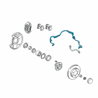 OEM 2006 Toyota Tundra Front Speed Sensor Diagram - 89542-0C010