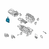 OEM 2008 Mercury Sable Blower Motor Diagram - 8G1Z-19805-BB