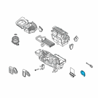 OEM 2016 Ford Police Interceptor Sedan Evaporator Assembly Seal Diagram - AG1Z-19B739-A