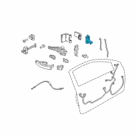 OEM Saturn Astra Lock Diagram - 13288783