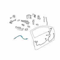 OEM Saturn Lock Cable Diagram - 24463581