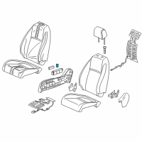 OEM Honda Passport Knob *NH900L* (B) (DEEP BLACK) Diagram - 81252-SDB-A71YW
