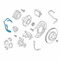 OEM 2014 BMW X3 Brake-Pad Sensor, Rear Diagram - 34-35-6-790-304