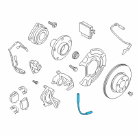 OEM 2017 BMW X3 Brake Hose Rear Diagram - 34-30-6-887-447