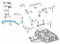OEM Toyota Mirai Cooler Line Diagram - 165A1-77010