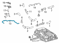 OEM 2017 Toyota Mirai Cooler Line Diagram - 165A1-77010