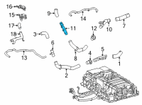 OEM 2019 Toyota Mirai Outlet Pipe Diagram - 16BE6-77010
